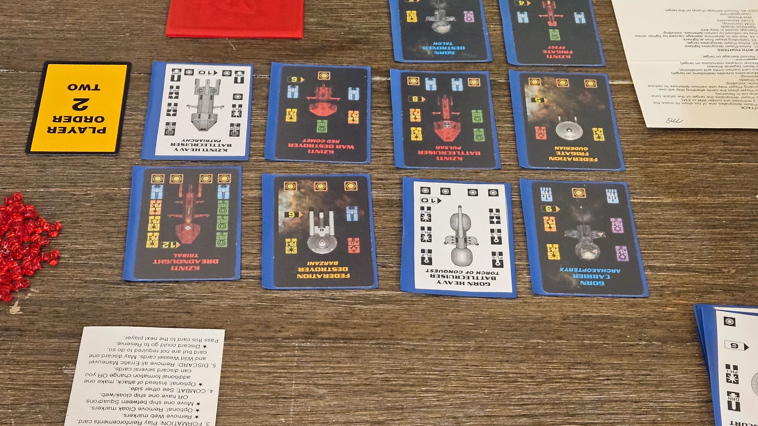 Gioco Di Carte Star Trek Star Fleet Battle Force &ndash; Completo &ndash; 1986 &ndash; Amarillo Design Bureau