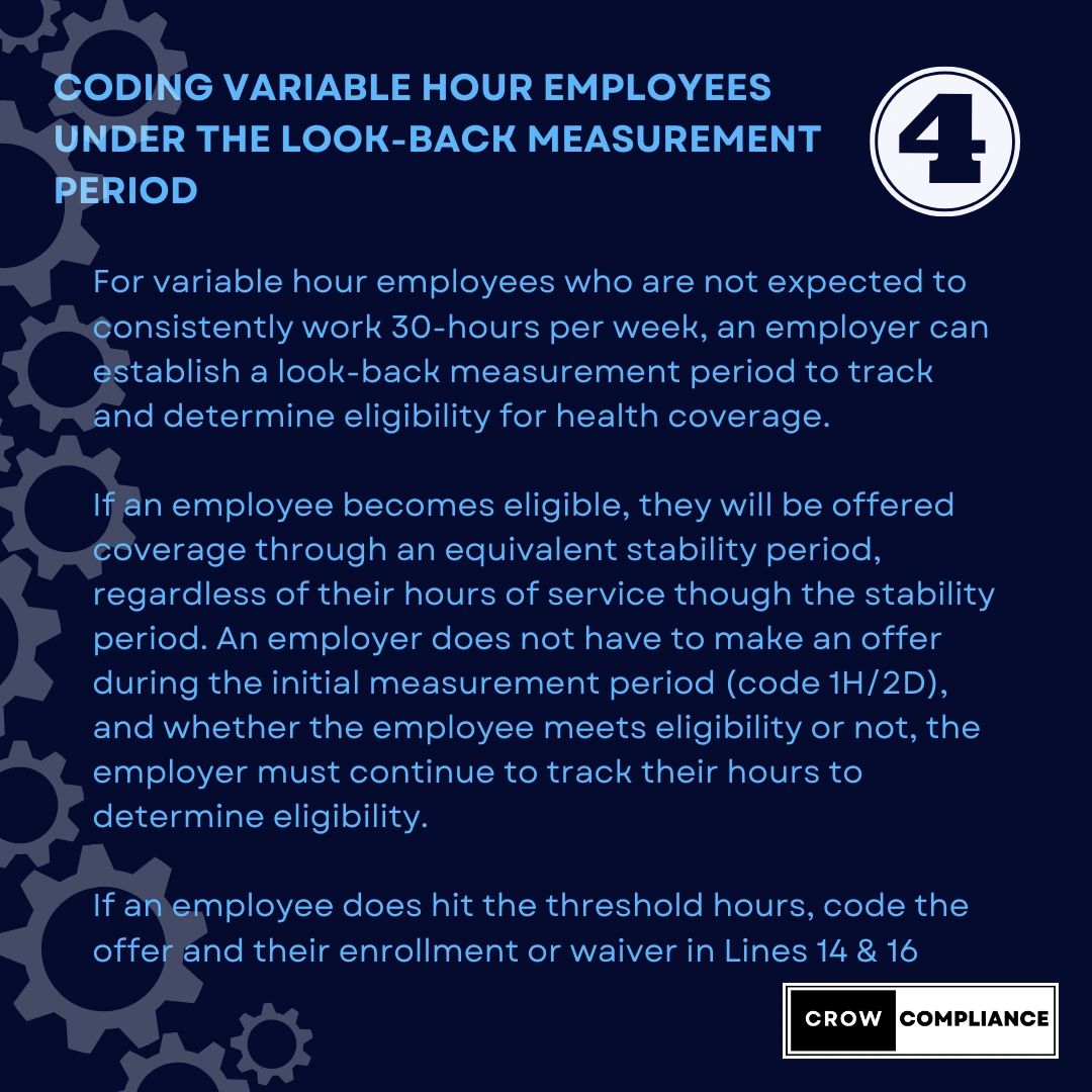 Look back Measurement period and variable hour employees. 