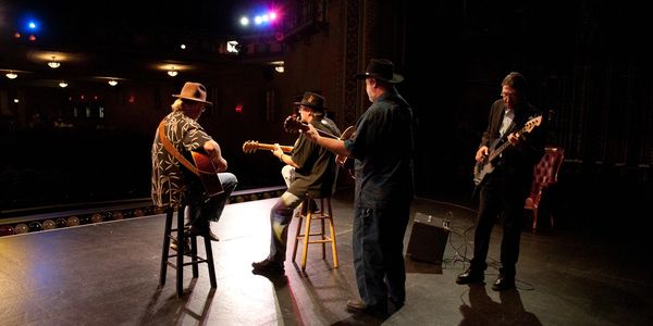 Performing at the Polk Theatre.  Photo credit Tony Guinn