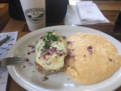 An actual photo of food at Elizabeth's!