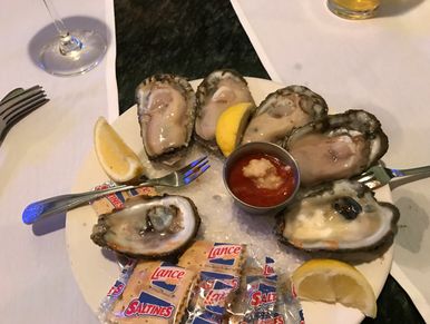Actual oysters actually at Luke!