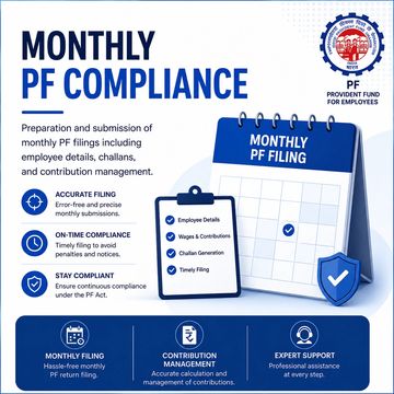 Monthly PF compliance ensures accurate, timely, and hassle-free employee provident fund filings.