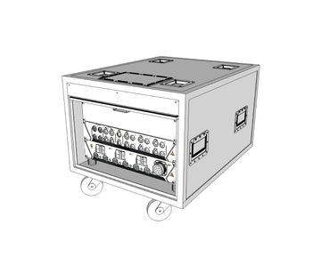 Adamson CS Rack, power and signal distribution to speaker system