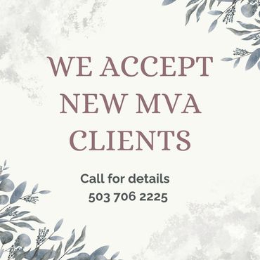 accepting new motor vehicle accident (MVA) clients