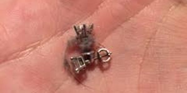 Recovered Diamond Earrings 
