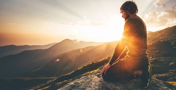 Man on a Mountain Top