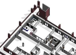 Interior renovation for Commercial office with axonometric 3D view