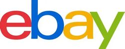 Colorful eBay logo with distinct red, blue, yellow, and green letters.