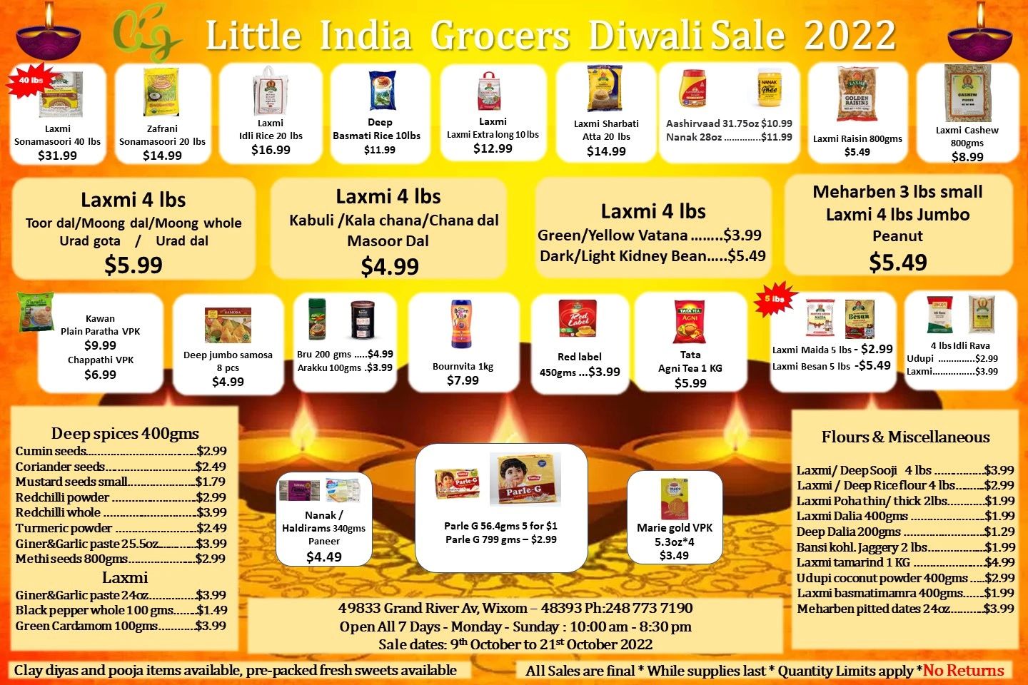 india grocers holi sale