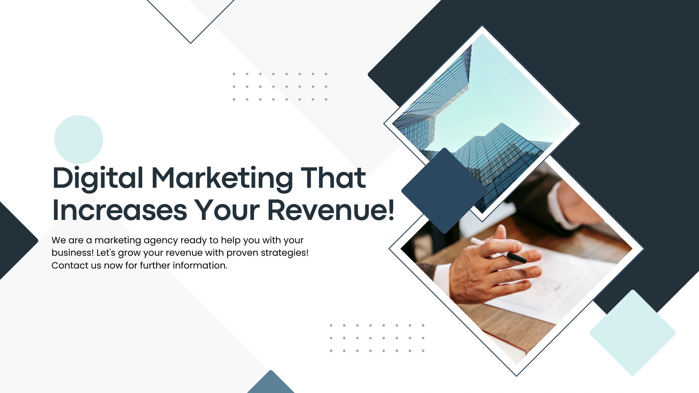 Digital marketing that increases your revenue header image