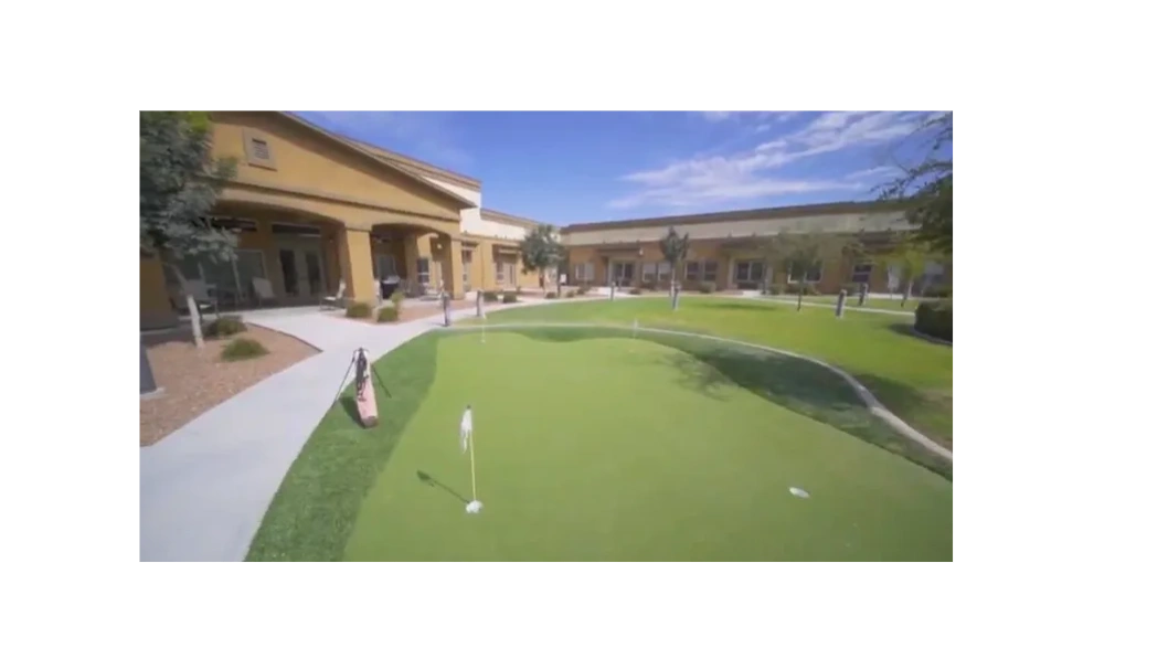 Putting green at Everlasting Services at Estrella Center.