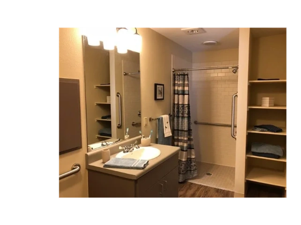 Bathroom shown at Everlasting Services at Estrella Center.