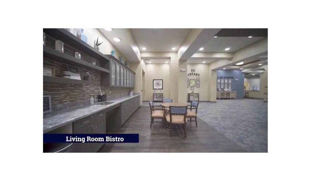 Shared dining area and kitchen at Everlasting Services at Estrella Center.