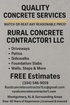 Rural Concrete Contractor1 Llc