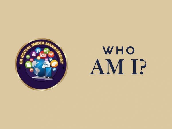 SA Social Media Management Logo with question "Who Am I?"