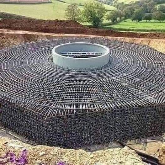 As much as 60,000 pounds of rebar is used for each wind turbine base.