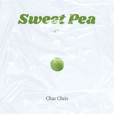 Cover art for indie alternative electropop song 'La Da Da' by Char Chris, from 'Sweet Pea (EP)'