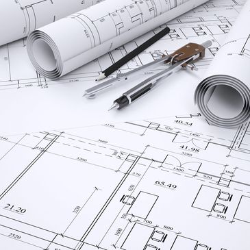 Planos arquitectónicos con proyecto de voz y datos