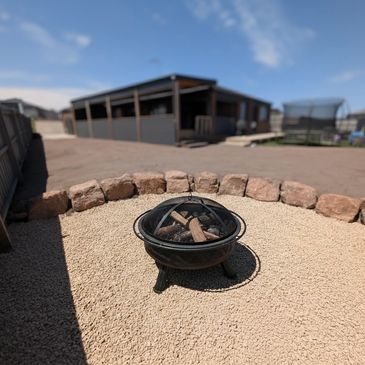 fire pit area