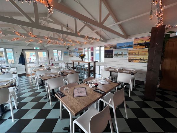 Empty breakfast restaurant  interior