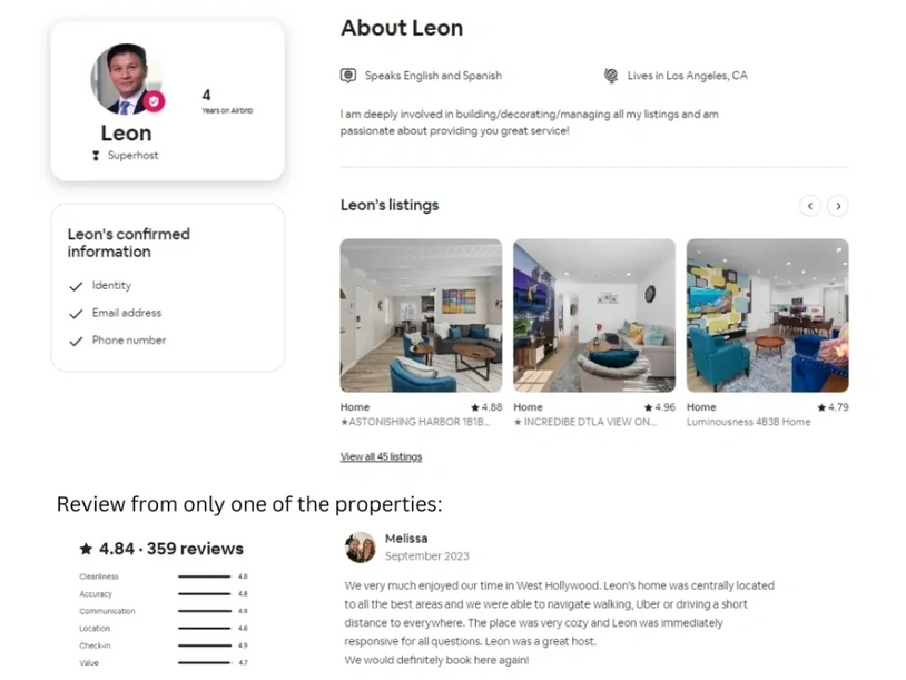 Super host with great reviews