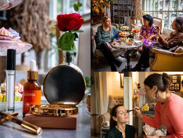 Imagenes de mujeres en campaña de maquillaje 