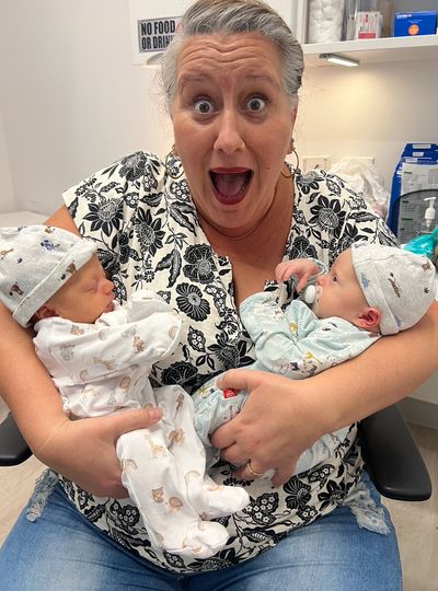 Nat and some sweet little twinnies