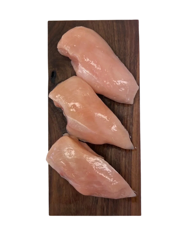 Locally sourced chicken breasts