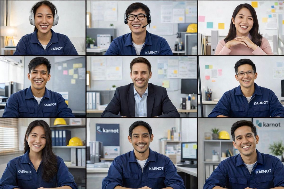 Karnot Energy Solutions team group photo in Pangasinan