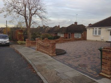 Block paving driveway