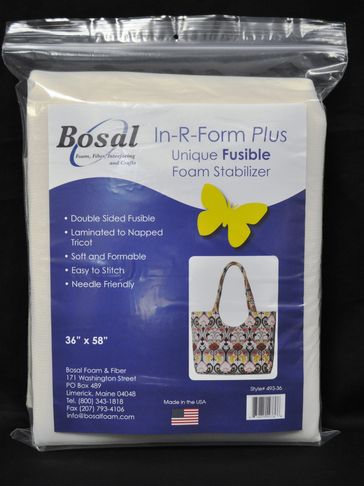 In-R-Form Plus
Double Sided Fusible Foam Stabilizer
36" x 58" #493-36