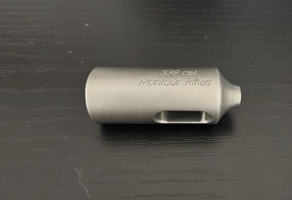 .338 cal. Montour Rifles Meplat Uniforming Tool Body