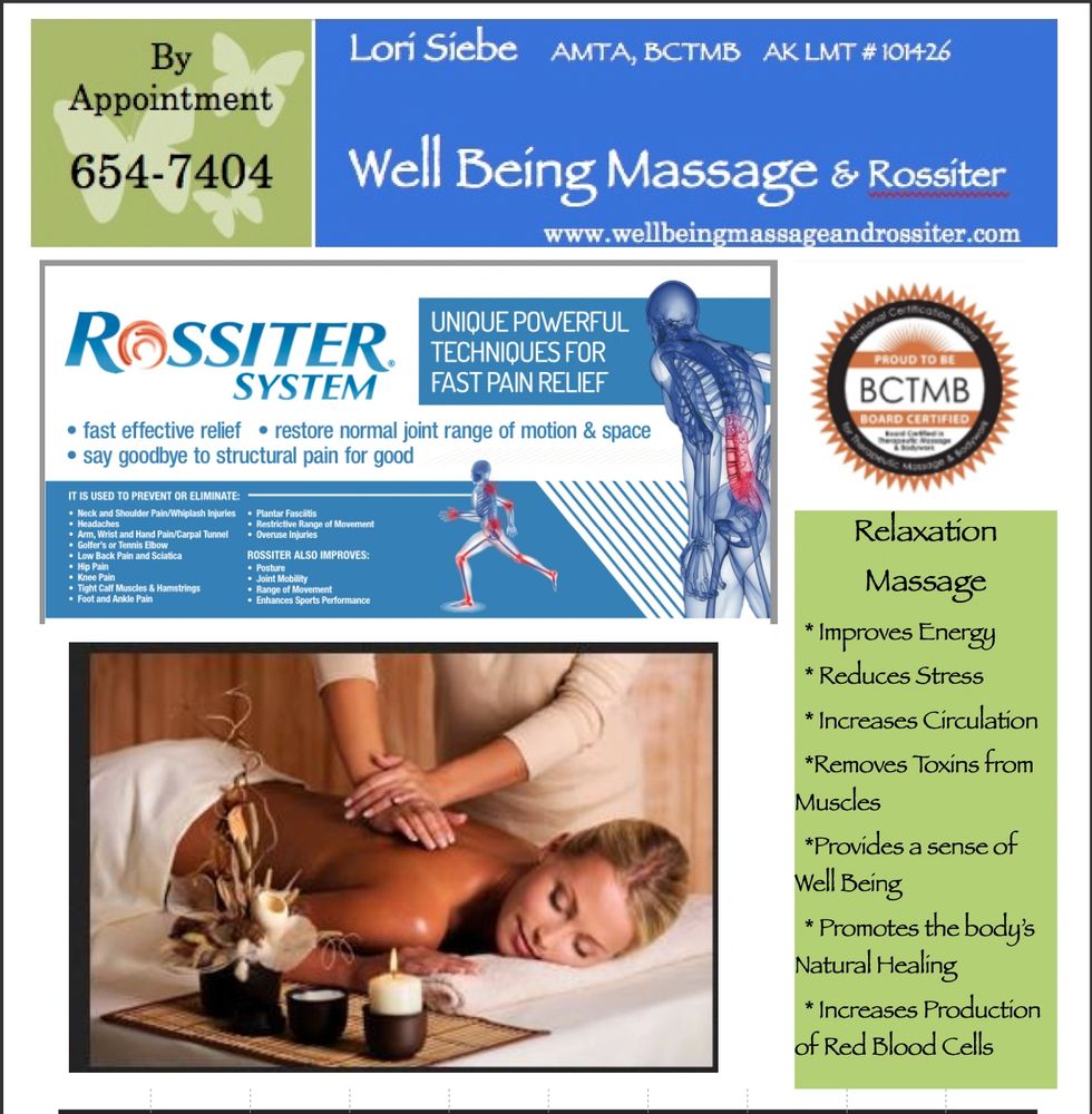 Time to take care of yourself.  907-654-7404 to make an appointment.