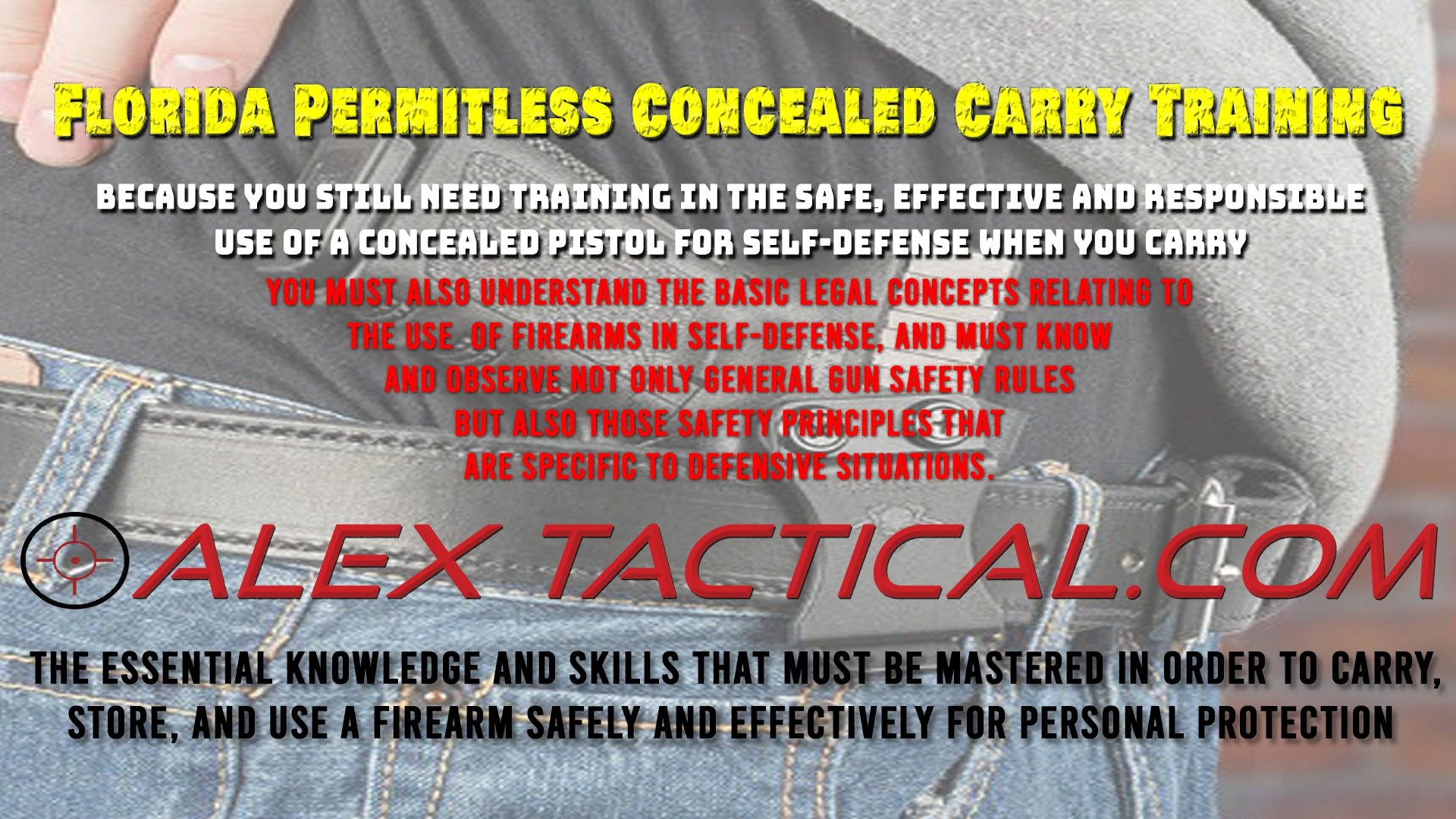Alex Tactical NRA Private Outdoor Shooting Gun Safety Pistol Rifle Shotgun Range CCW Training Center