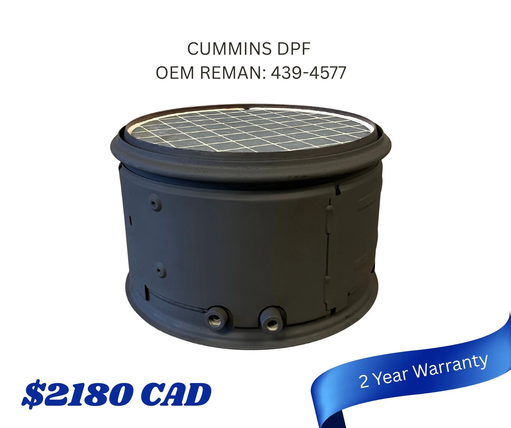 OEM REMAN: 439-4577 / 550-9714 / 557-9297 / 563-3757 / A055B953
Cummins DPF
Cummins DOC
Truck Parts