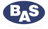BAS logo with slogan.