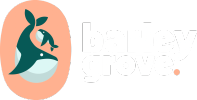 Logo of Barley Grove featuring a stylized figure and leaves.