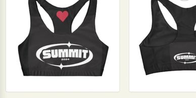 cheer sports bra