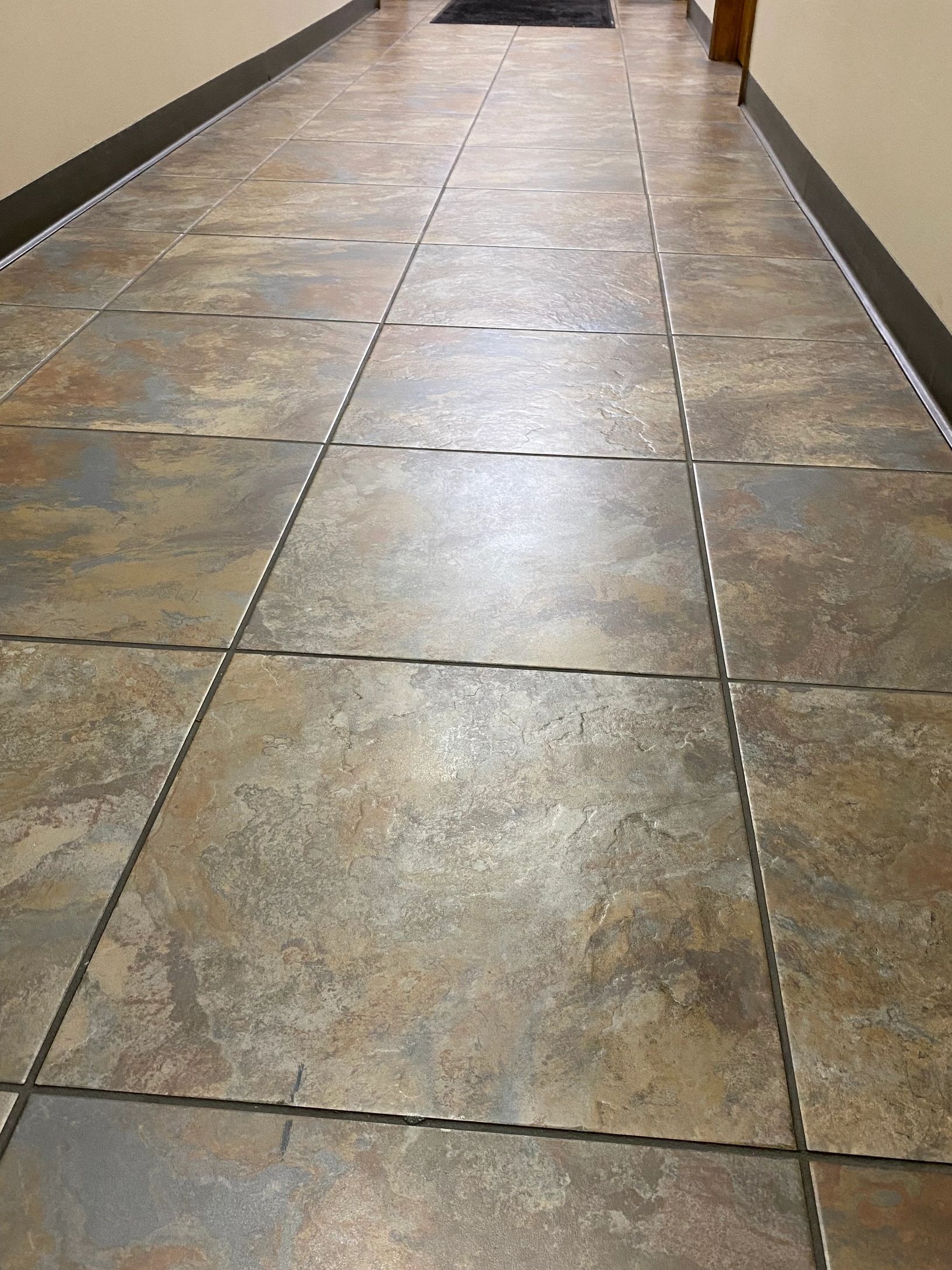 Another View of Clean Tiled Floor