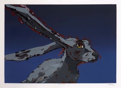 Night Jack-David Manje-22"x30"-Mono Silkscreen