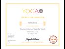 Yoga instructor certification for Nathan Smith.
