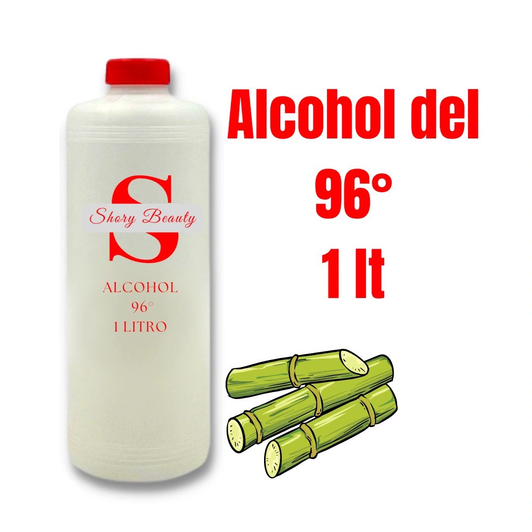 Alcohol Etílico 96° G.L. 1 litro - 12 piezas