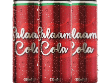 Cans of Salaam Cola 330ml