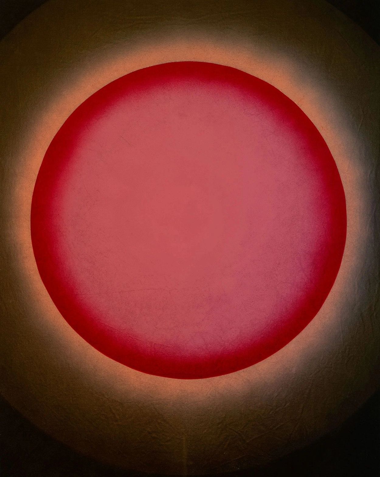 Cuadro La Vie en Rose de Alejandro Lucadamo. Pigmentos sobre lino natural. 2024.