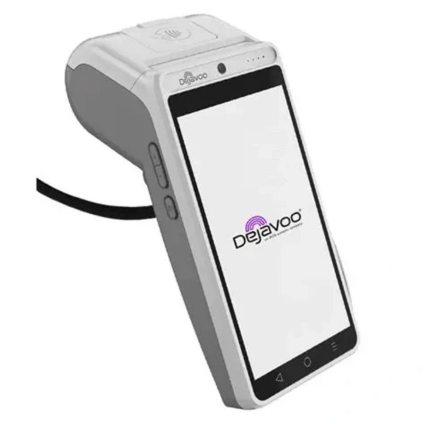 Dejavoo branded handheld point-of-sale device.
