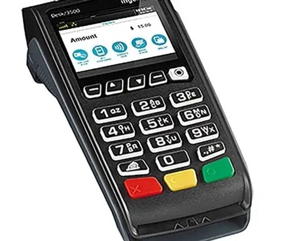 Electronic payment terminal keypad.