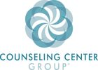 Logo of Counseling Center Group with a circular abstract design.
