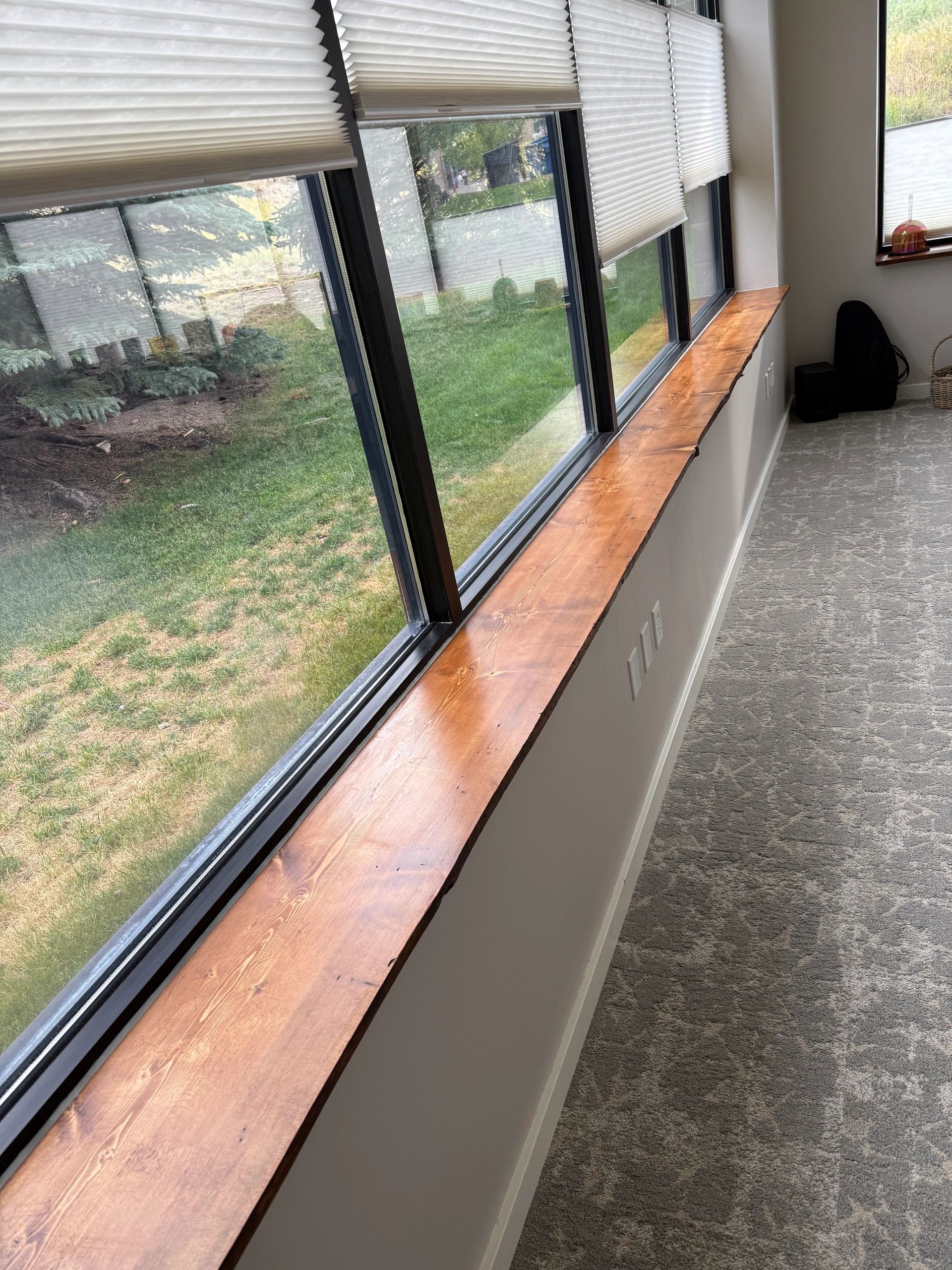 live edge window sill