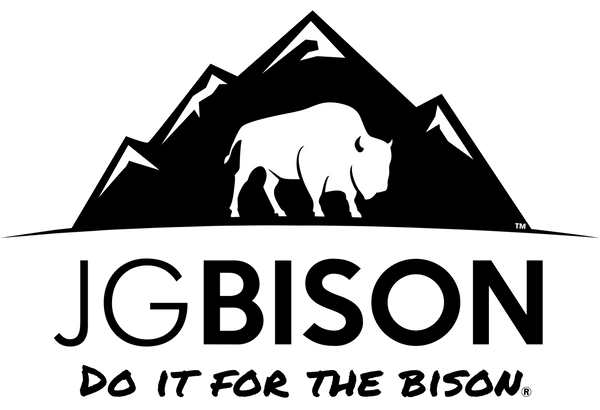 JG Bison logo with slogan Do It For The Bison.