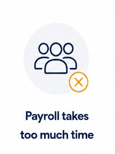 Icon representing payroll delays.
